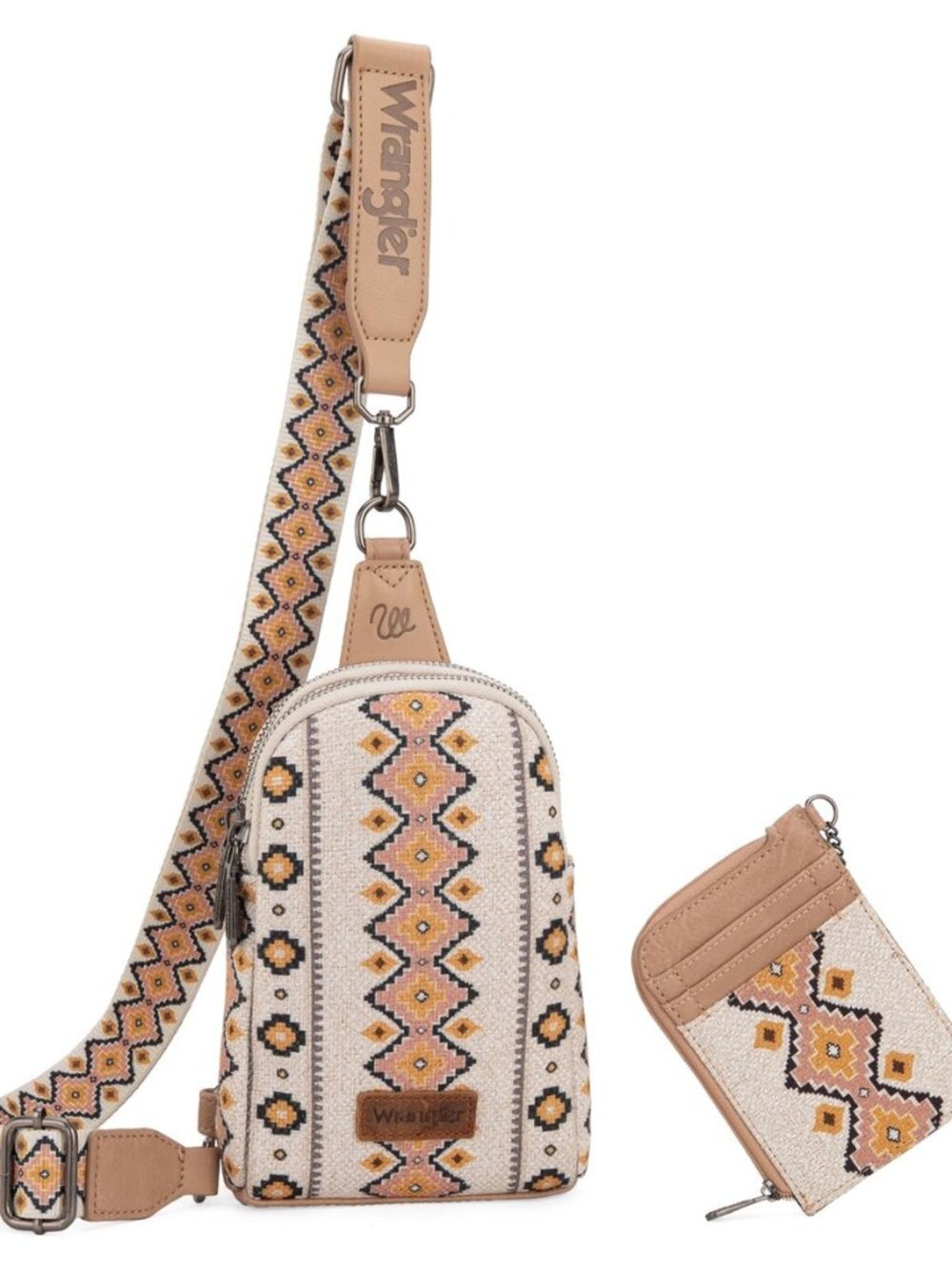 Aztec Crossbody Sling Bags for Women Wallet Set